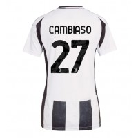 Zenski Nogometni Dres Juventus Andrea Cambiaso #27 Domaci 2024-25 Kratak Rukav